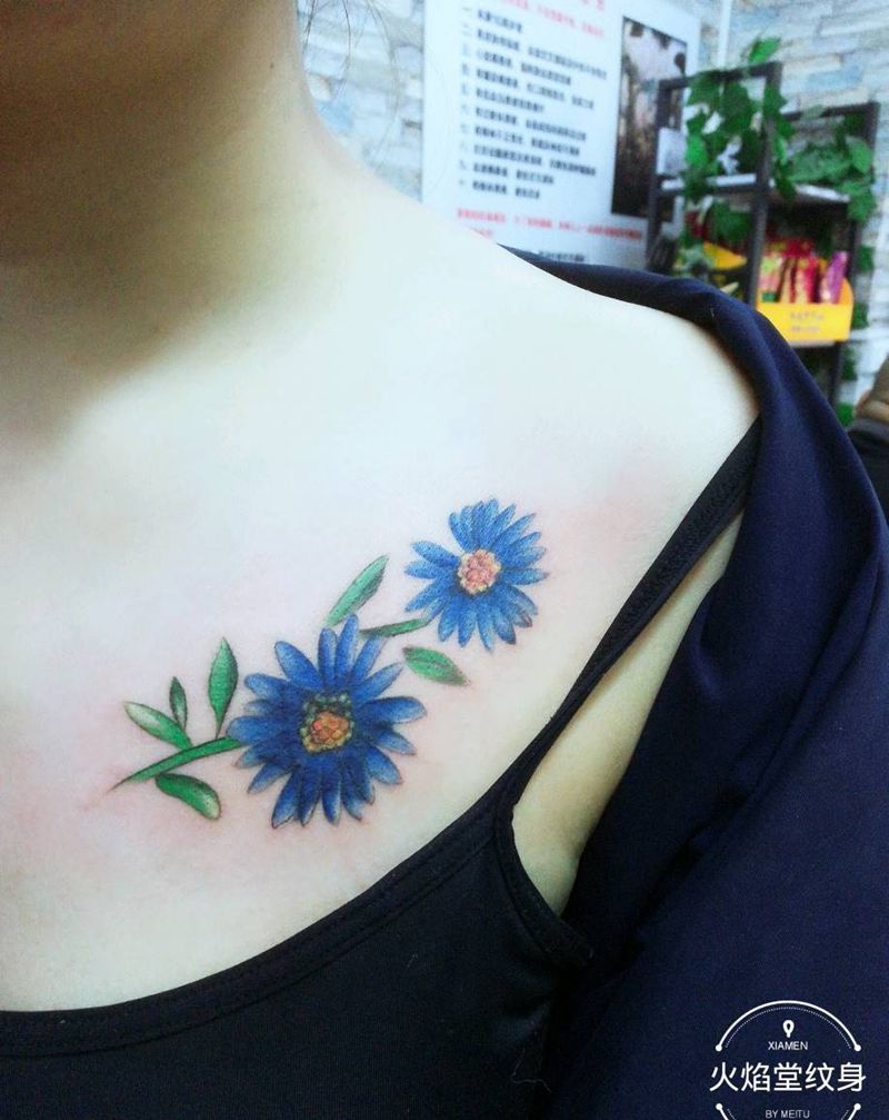 覆盖旧纹身纹身图片_胸部新传统纹身图案