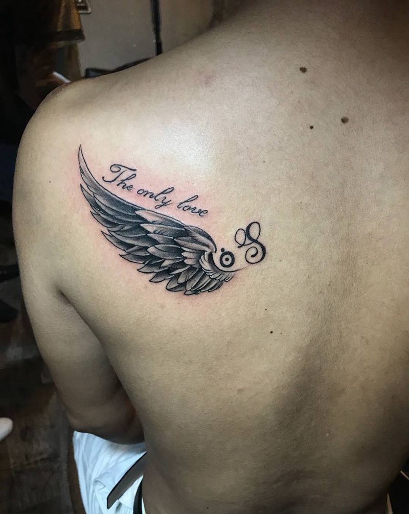 翅膀纹身图片