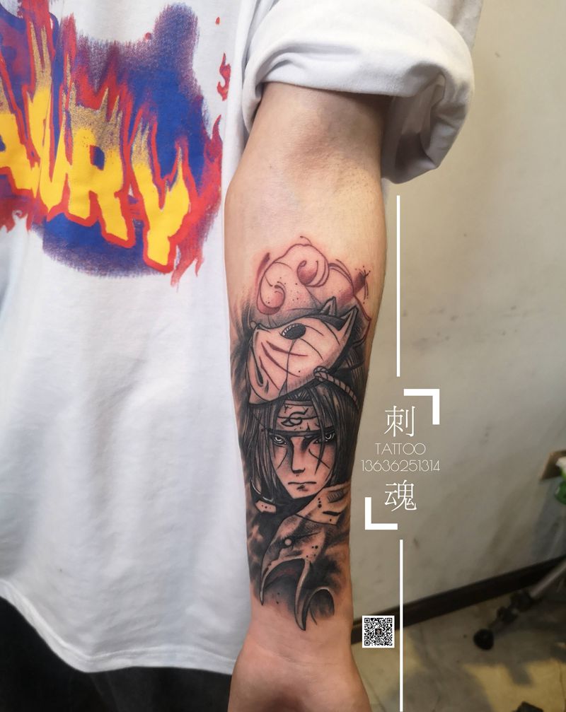 日漫纹身图片_手臂欧美写实纹身图案
