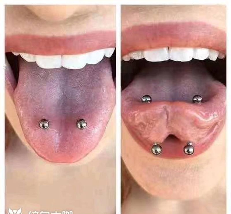 穿孔纹身图片_颈部几何纹身图案