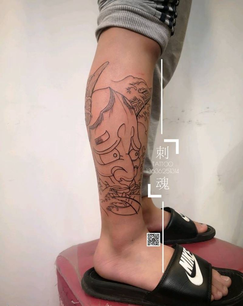 刺魂纹身作品集纹身图片_手臂点刺纹身图案