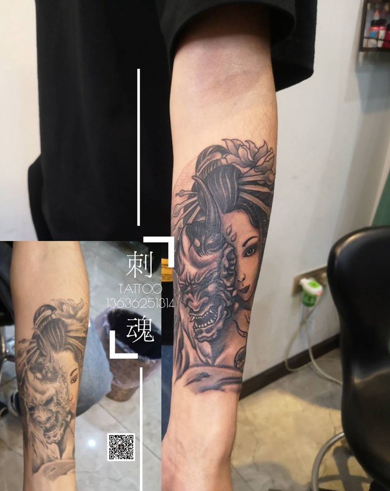 修改旧纹身纹身图片_手臂新传统纹身图案