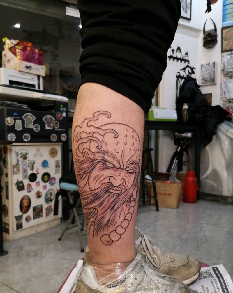 各种线纹身图片_手臂几何老传统纹身图案