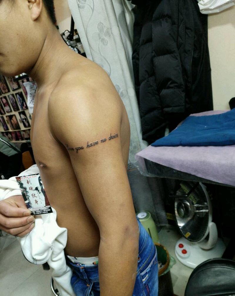 小清新字母纹身图片_手臂传统清新字符原创花絮生活成品纹身图案