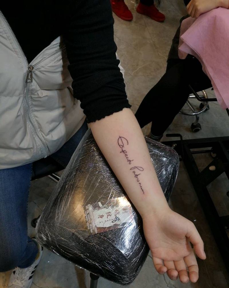 字纹身图片_手臂新传统小清新字纹身图案