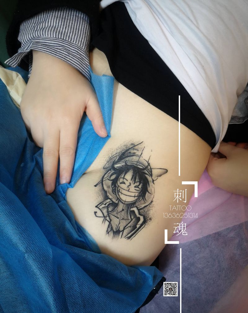 遮盖旧纹身纹身图片_腿部新传统纹身图案