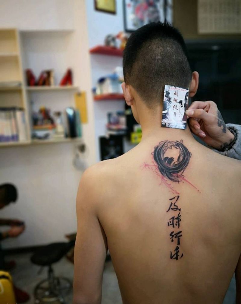 水墨纹身图片