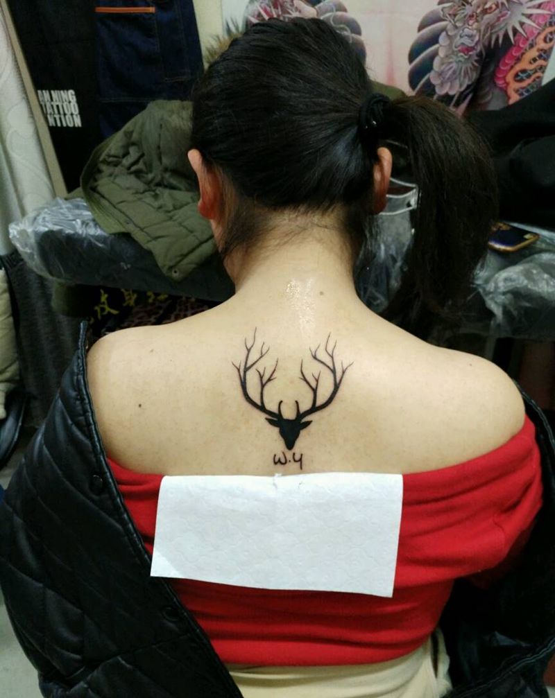 三姐妹纹身图片_肩部脚部清新图腾原创花絮生活成品手稿纹身图案