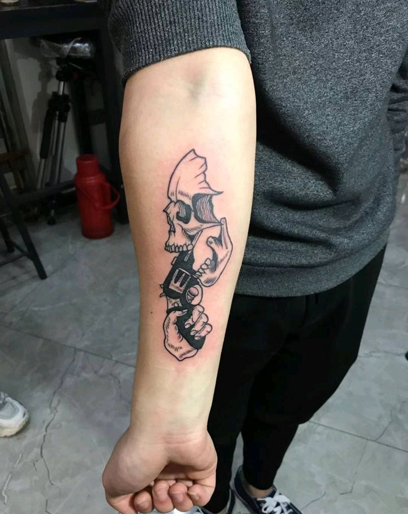 小清新一组纹身图片_手部几何纹身图案