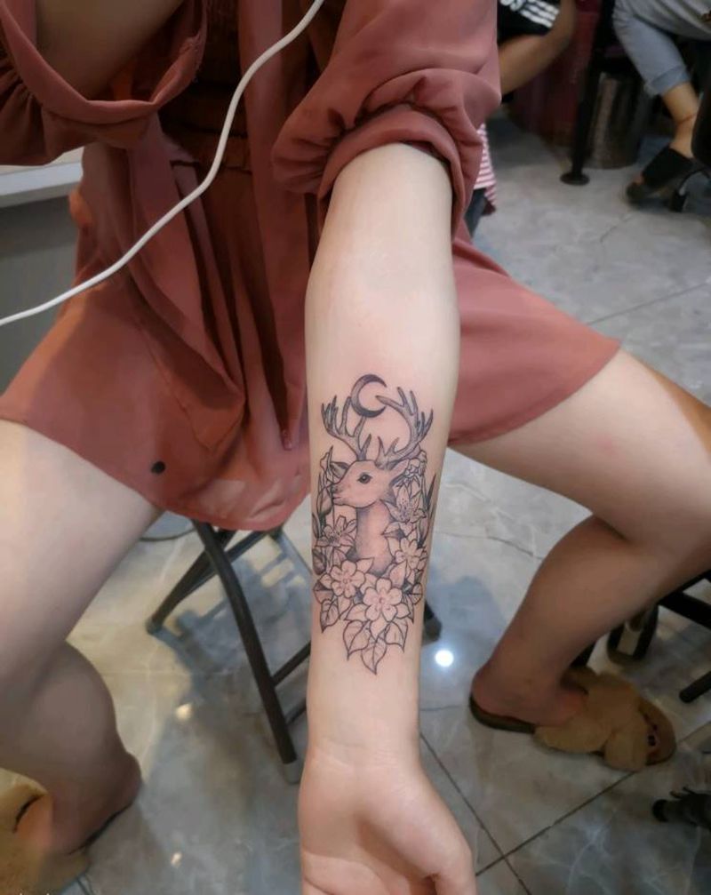 小清新纹身图片_手臂几何小清新纹身图案