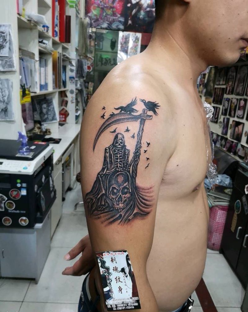 死神纹身图片