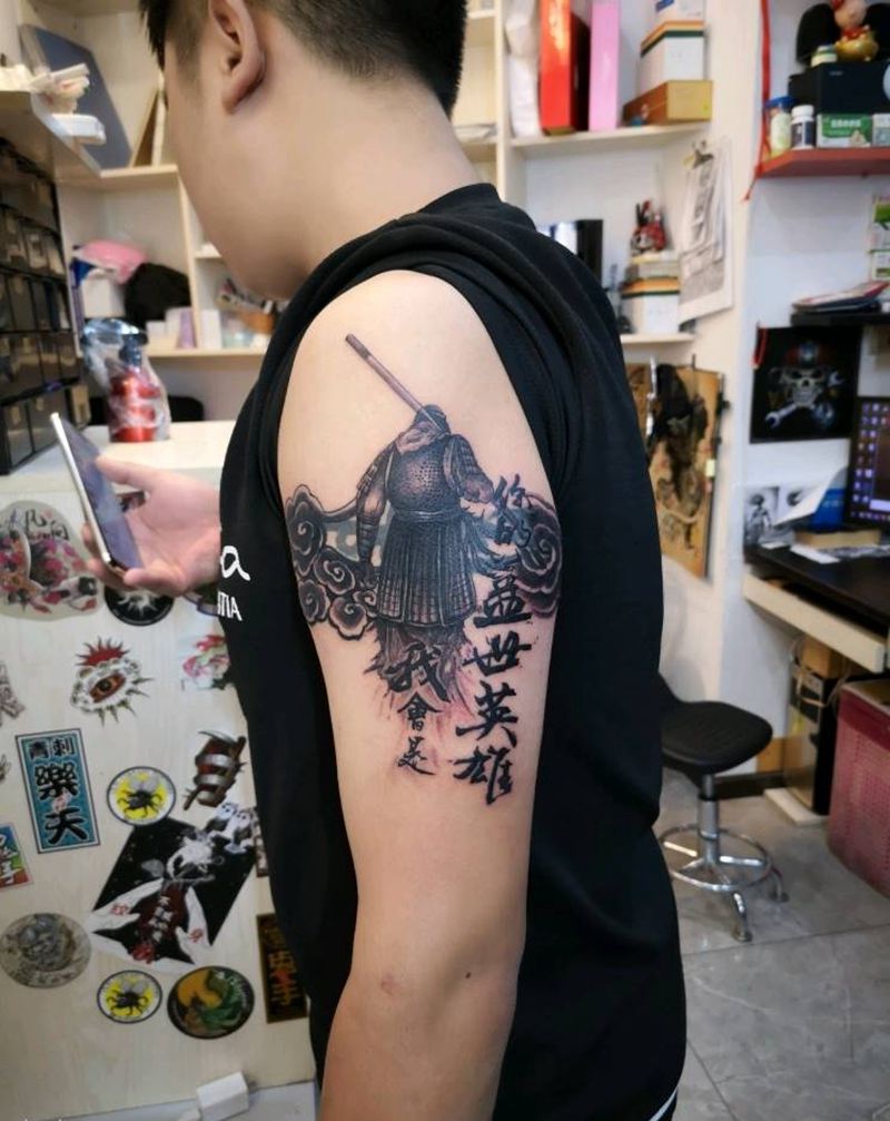 遮盖旧纹身纹身图片_新传统猴子至尊宝纹身图案