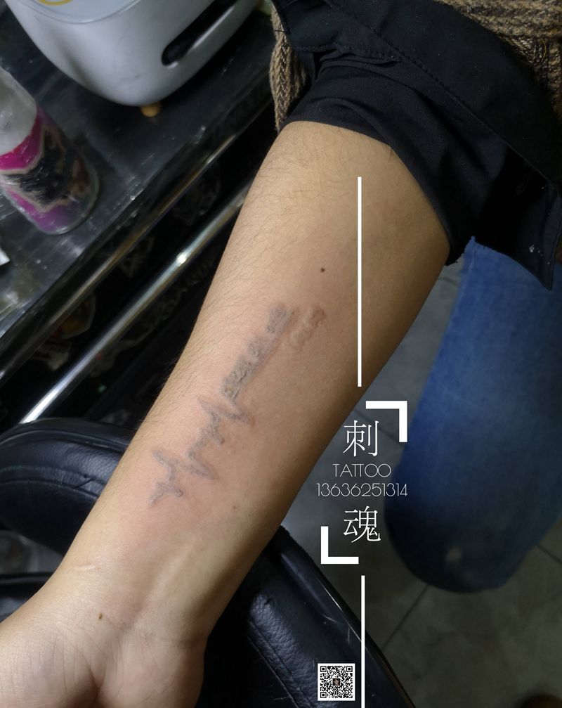 祛除旧纹身纹身图片_手臂几何纹身图案