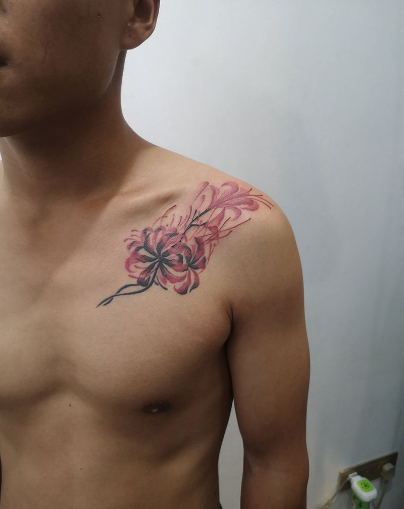 近期作品纹身图片_背部新传统纹身图案