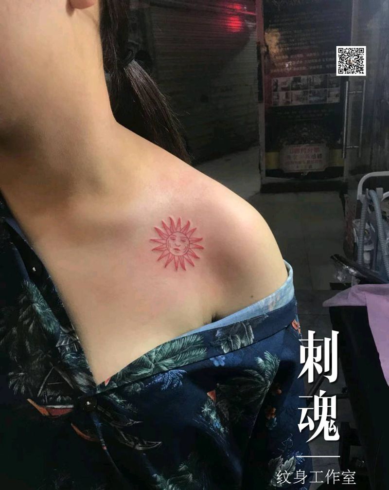 小清新纹身图片_手臂几何纹身图案