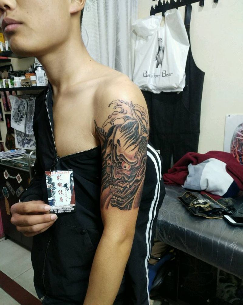 般喏纹身图片_手部传统原创花絮生活成品纹身图案