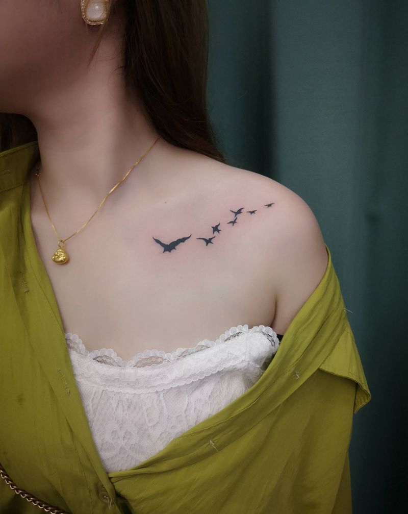 刺魂纹身作品集纹身图片_腿部新传统纹身图案