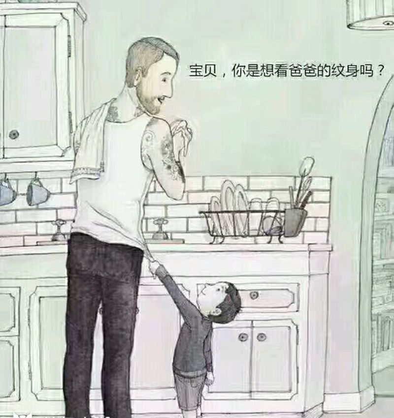 每一个纹身都有一个故事纹身图片_传统原创花絮生活手稿插画纹身图案