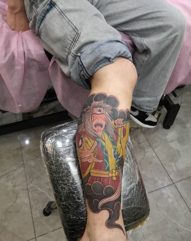 近期店内作品纹身图片_手臂新传统纹身图案