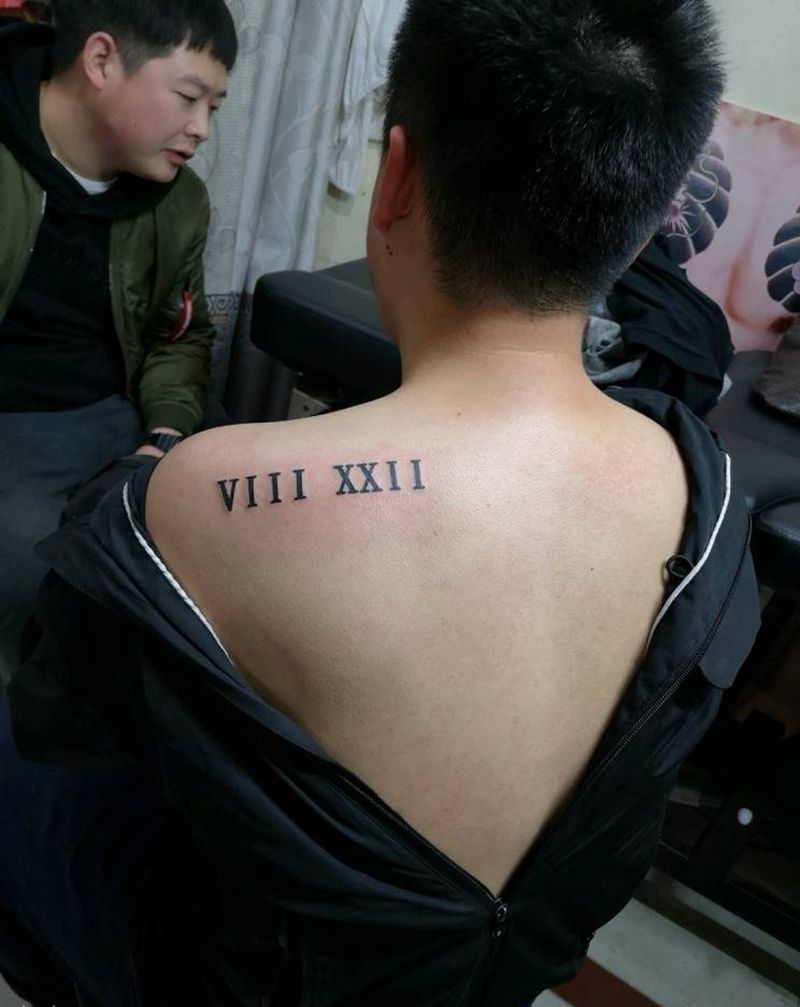 古罗马数字纹身图片
