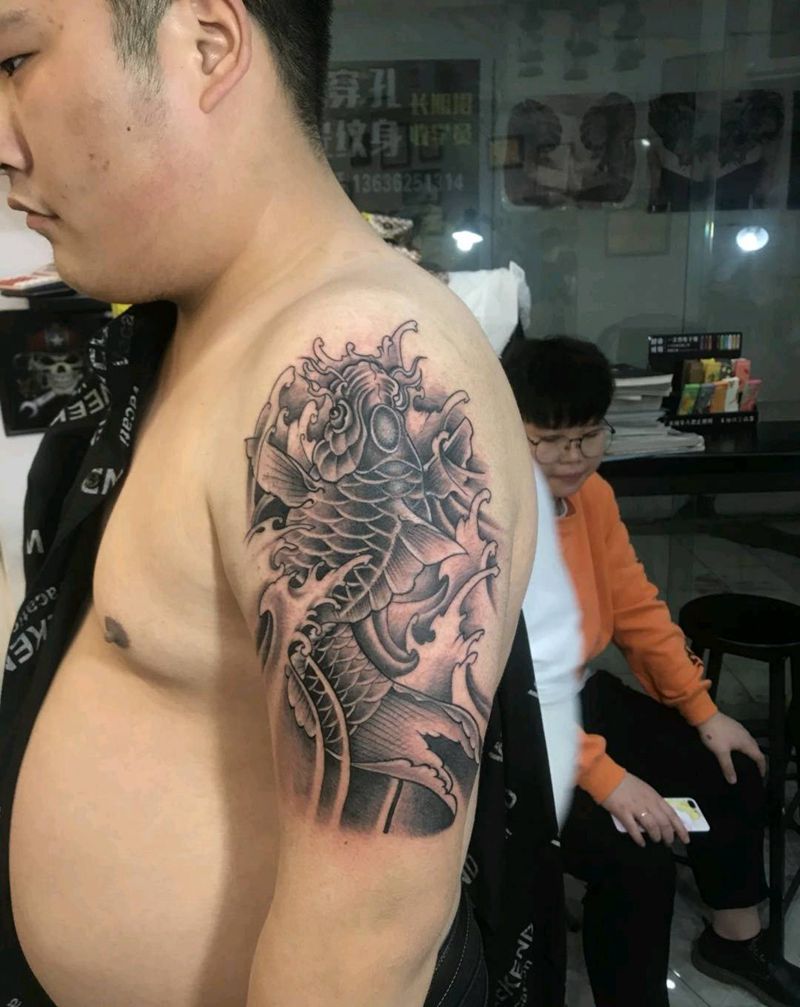 近期作品集纹身图片_手臂新传统纹身图案