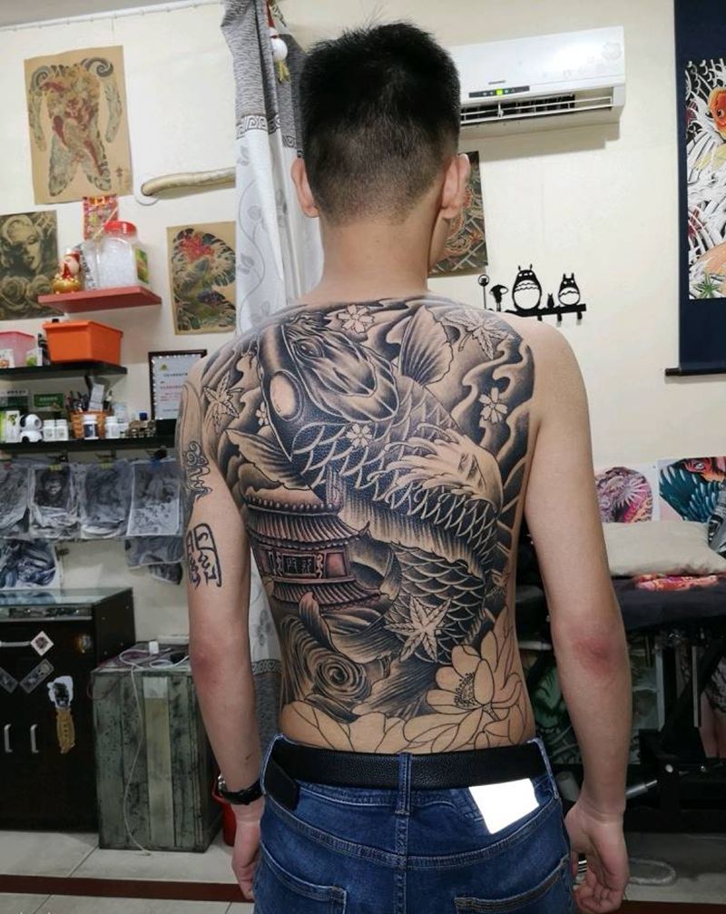 锦鲤纹身图片