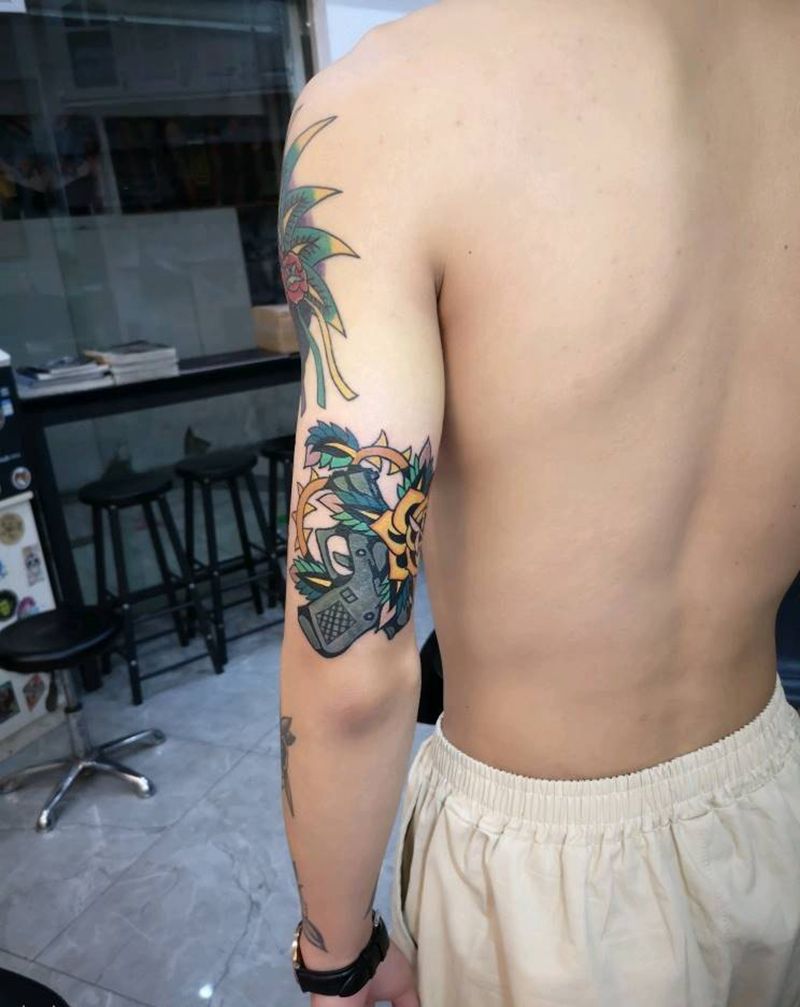 思古图纹身图片_手臂Old School纹身图案