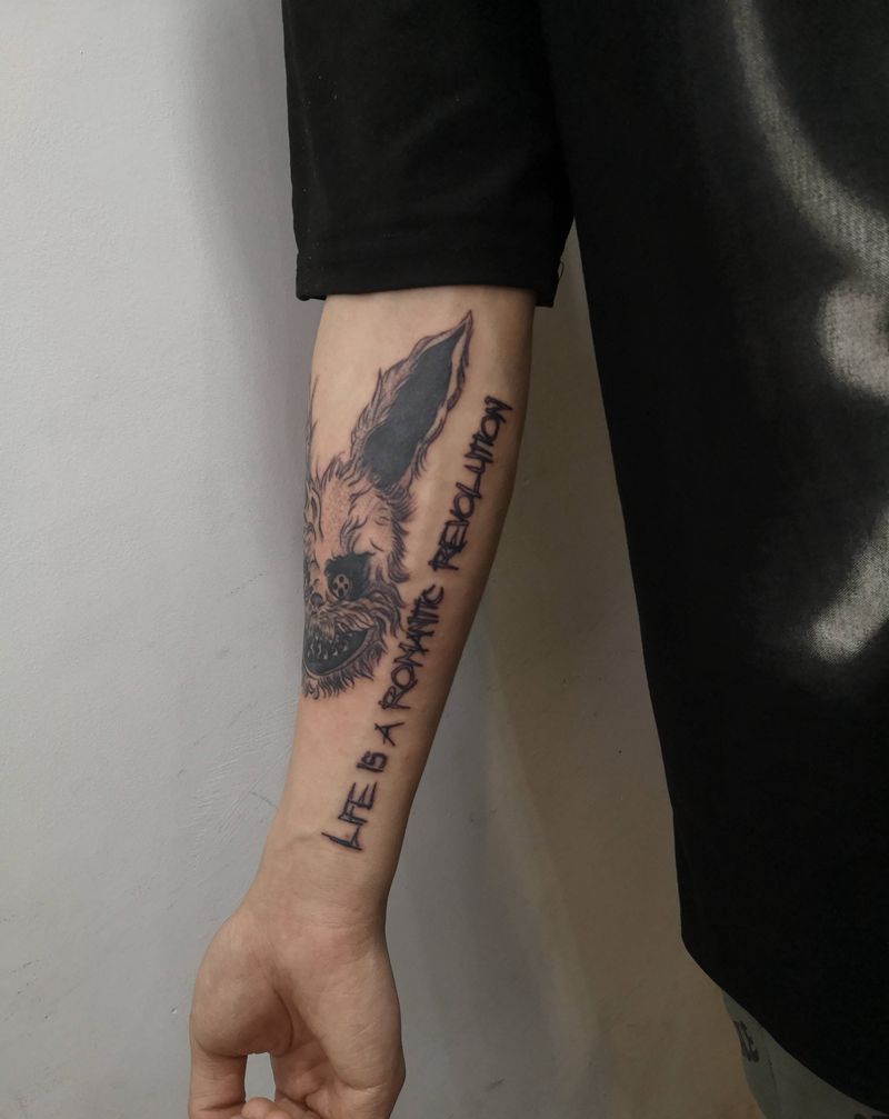 近期店内作品纹身图片_手臂新传统纹身图案