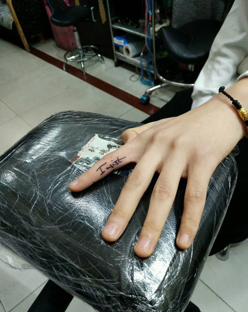 小字纹身图片_手部传统字符图腾原创花絮生活成品手稿纹身图案