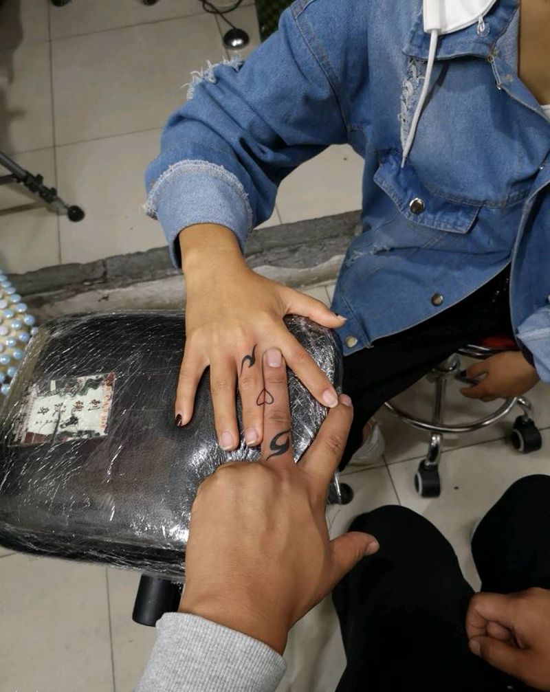 情侣一对纹身图片