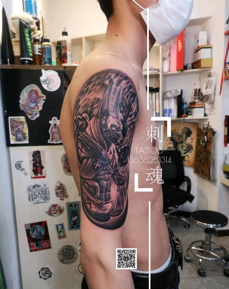 营业开门后第一波作品纹身图片_手臂纹身图案