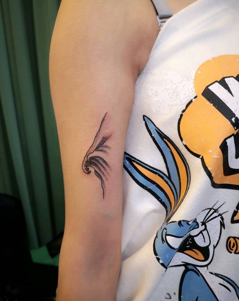 小水浪纹身图片_手臂几何纹身图案