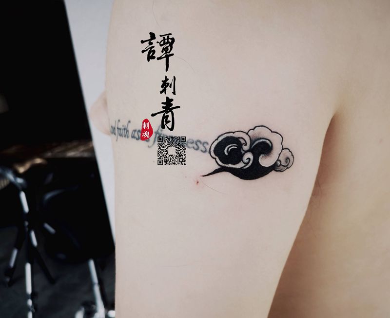 谭刺青作品纹身图片_手臂几何纹身图案