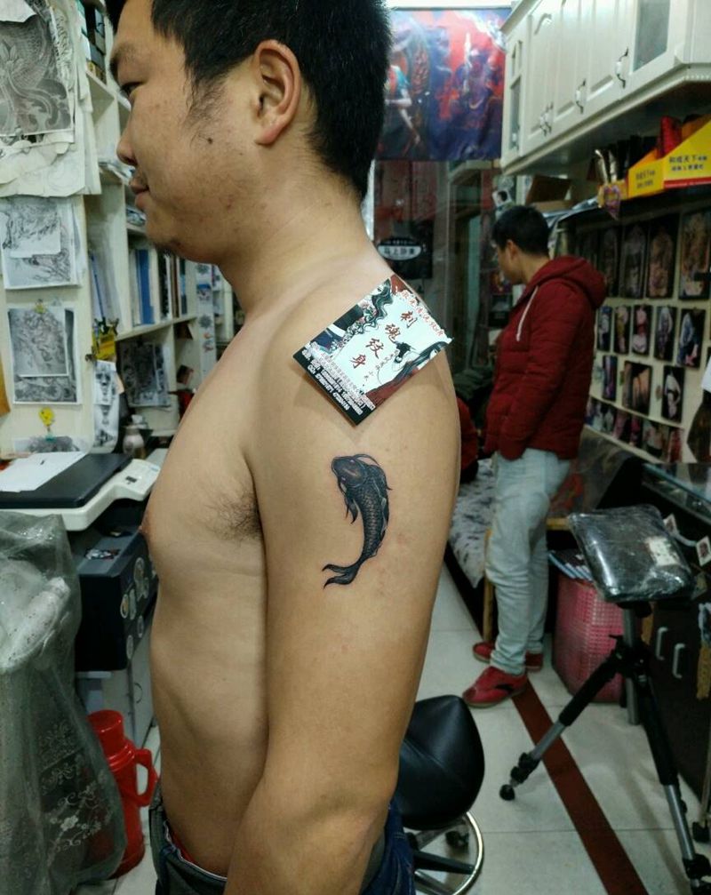 阴阳鱼纹身图片_手臂传统原创花絮生活成品纹身图案