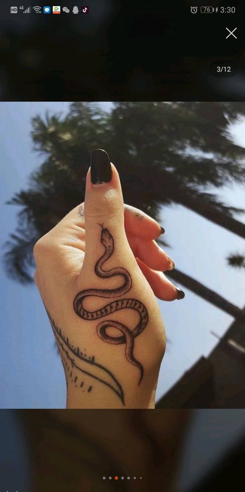 小清新纹身图片_手部图腾纹身图案