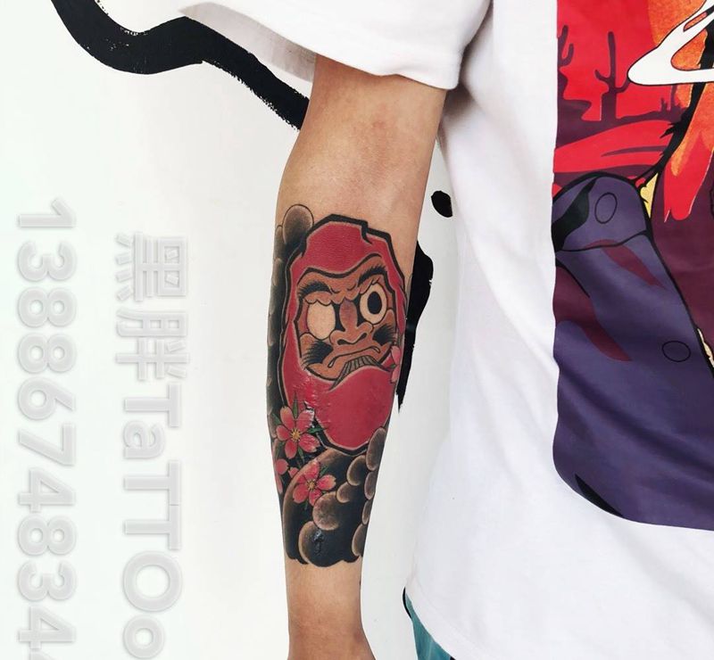 日式包小臂纹身图片