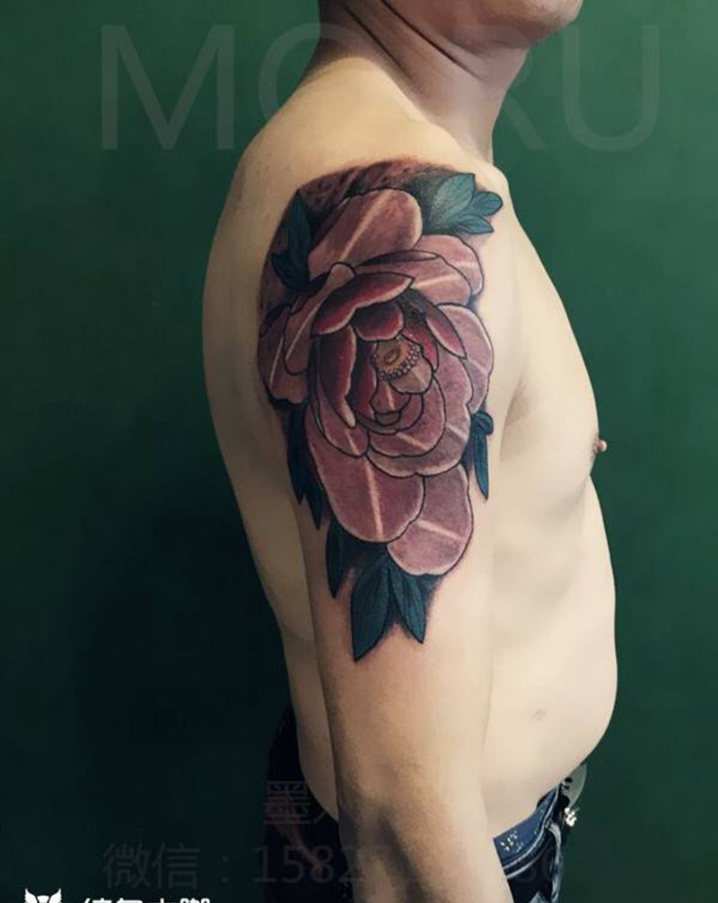 花纹身图片_手臂纹身图案