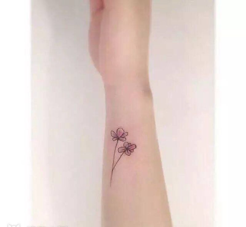 花语小清新纹身图片