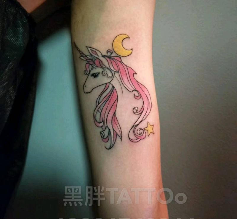 独角兽纹身图片