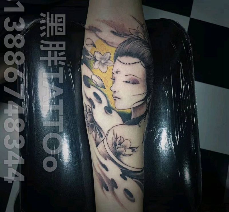 艺妓纹身图片