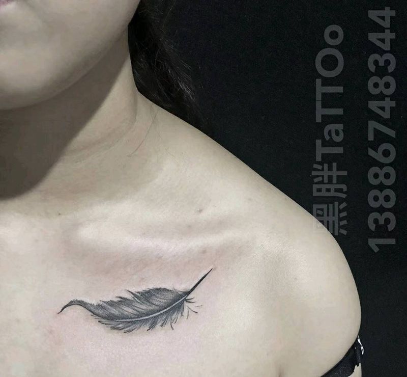 羽毛纹身图片
