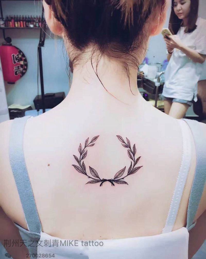 橄榄枝纹身图片