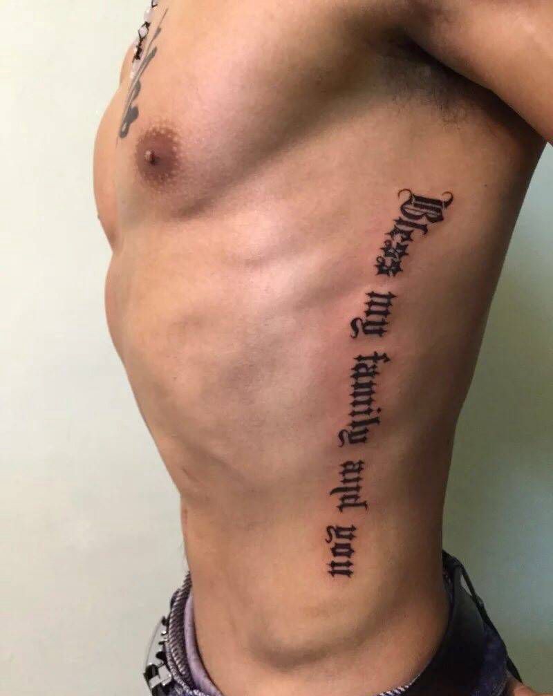 哥特字体纹身图片