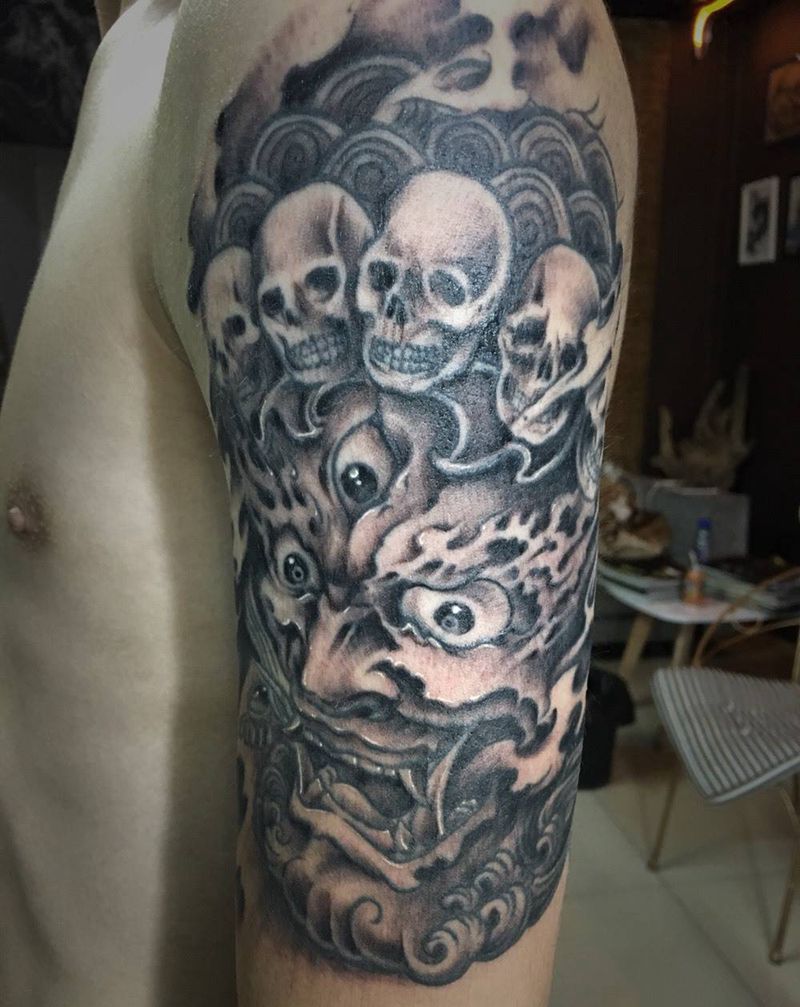 大黑天纹身图片