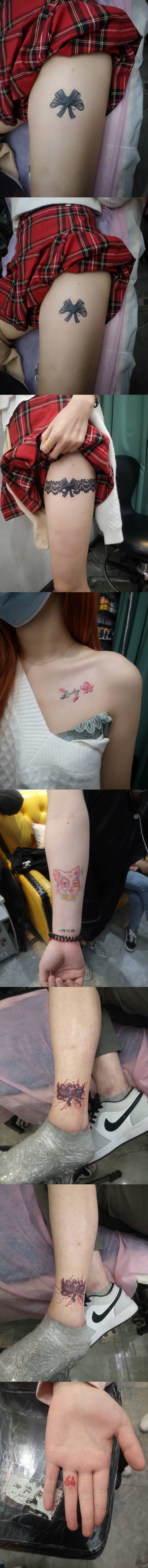 近期小图纹身图片_手臂水彩纹身图案