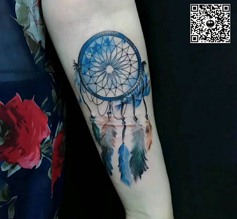 捕梦网纹身图片_手臂纹身图案