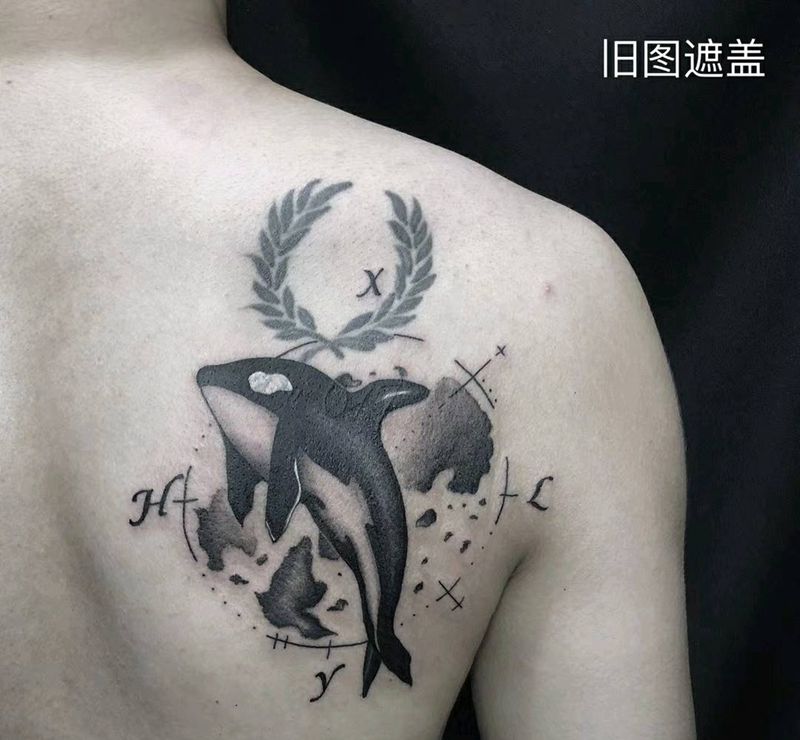鲸鱼纹身图片