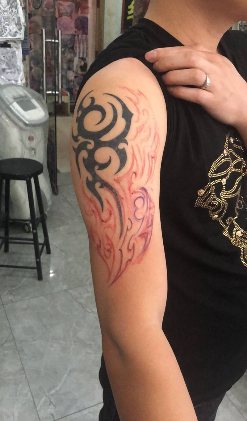 修改添加纹身图片_手臂图腾纹身图案