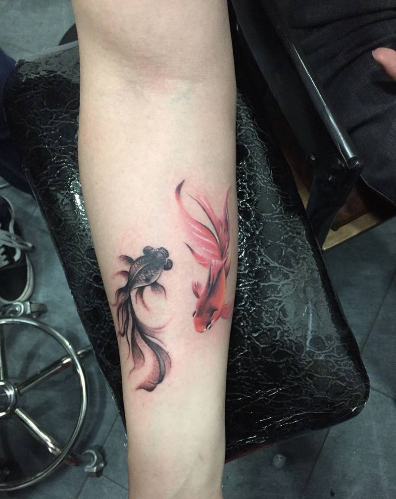 年年有余纹身图片