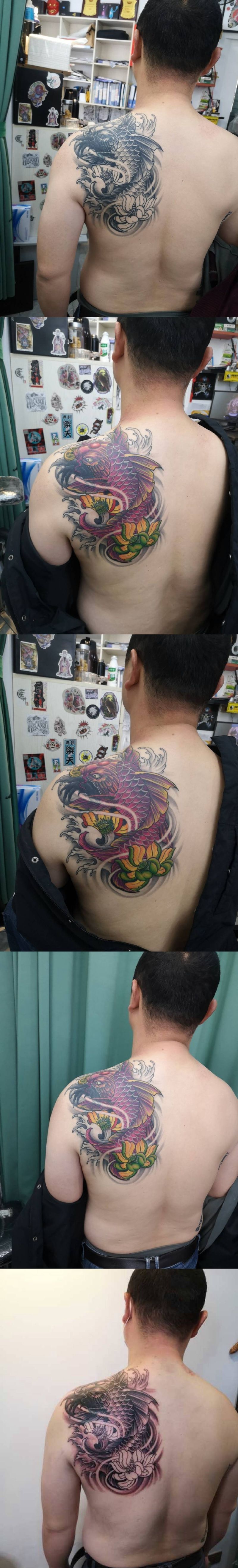 近期作品纹身图片_手臂几何新传统纹身图案